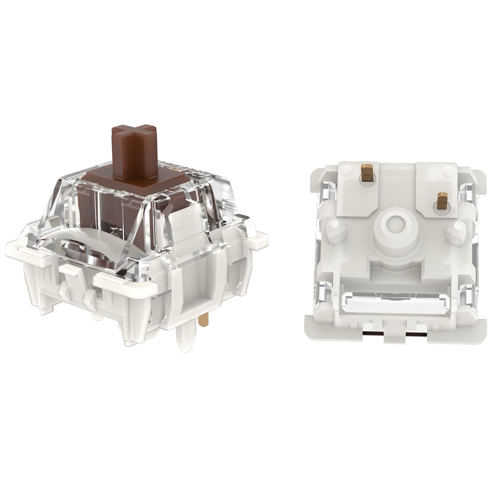 Gateron G Pro 3.0 Pre-Lubed Keyboard Switches,5-Pin 55gf Tactile Brown Switches Pin-Enhanced Switches(36PCS,Brown,5-Pin)