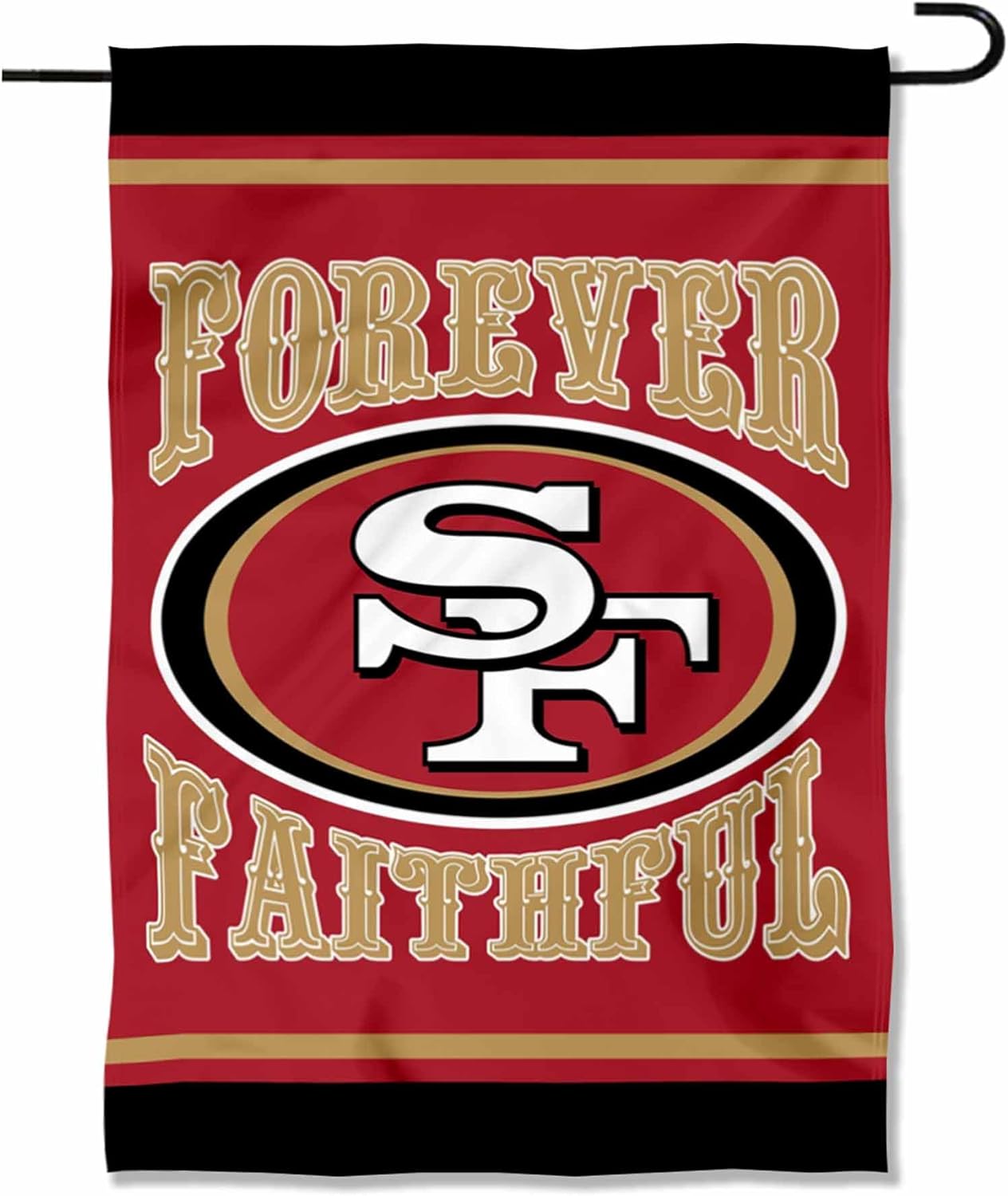 San Francisco 49ers Forever Faithful Yard Garden Banner Flag