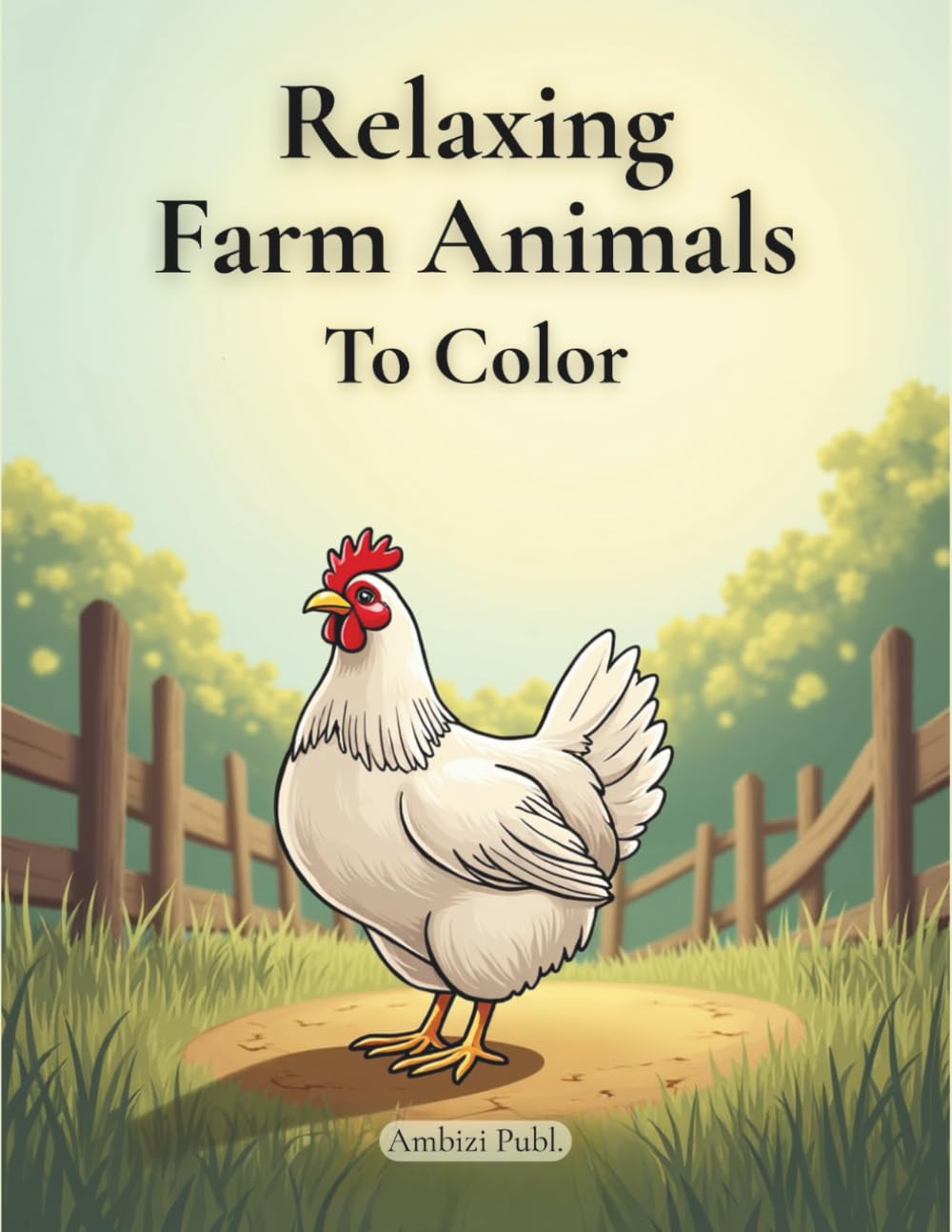 Relaxing Farm Animals To Color: A Peaceful Adult Coloring Book Inspired by Life on the Farm