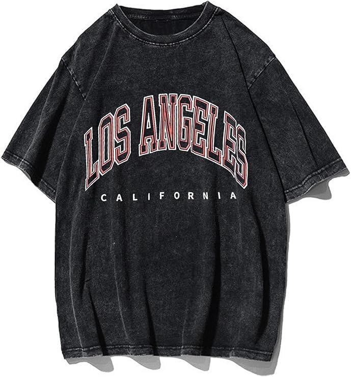 Image of Remidoo Oversized Graphic Tshirts for Women Casual Loose Fit Short Sleeve Tee