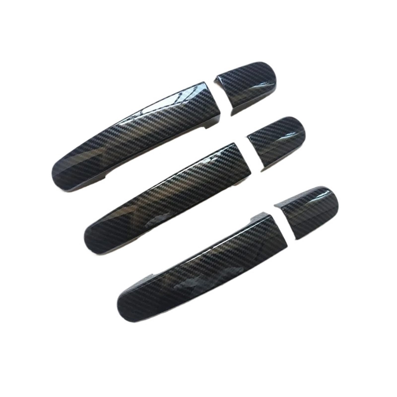 SAUANMNKTP Exterior Door Handle for Car for Transit Custom Tourneo 2014 2017 2019 2020 Accessories Door Handle Cover Trim Plastic Imitation Carbon Fiber(3)