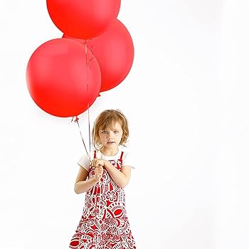 Amazon.com: 24ct/Pack Giant Red Balloons - 18 Inch Latex