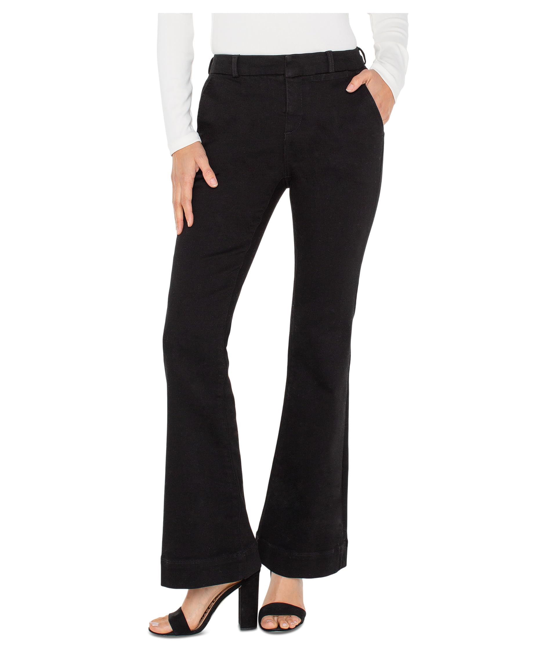 Liverpool Womens Mid-Rise Flare Trousers