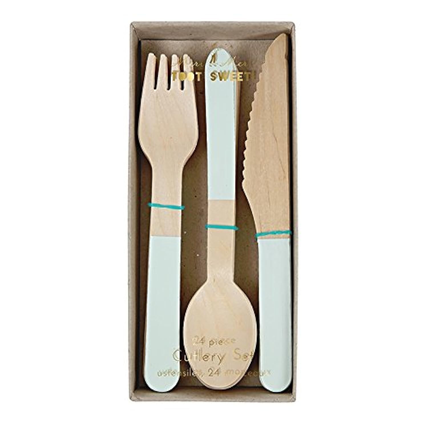 Meri MeriWooden Besteck - Holz Set Mint