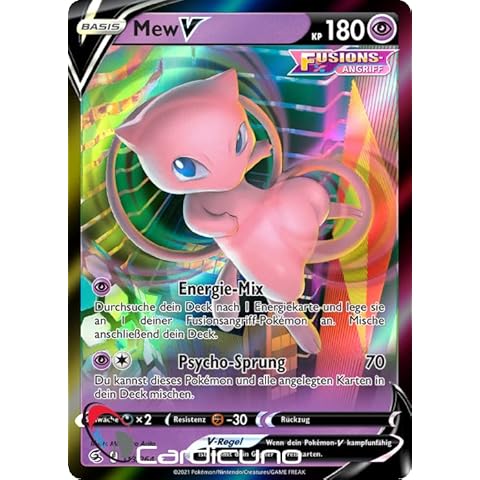 Cardicuno Mew V 113/264 Holo Fusionsangriff Deutsch Pokémon Sammelkarte Cover