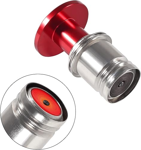 Miniatura 5 de MELIFE - Encendedor de cigarrillos de automóvil con botón de misiles de fuego, accesorio universal de repuesto de 12 voltios de aluminio anodizado