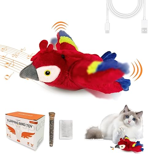 Miniatura 9 de Juguete interactivo para gatos con hierba gatera, sonido musical (puede apagar), satisface el instinto natural de choque del gato, funda lavable de