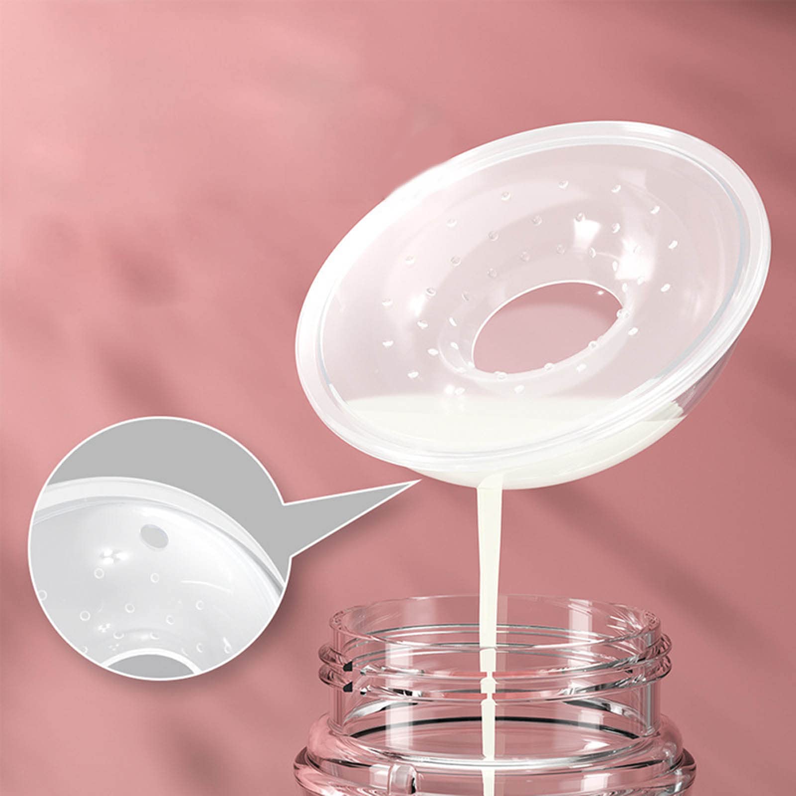 Breast Shells Breastmilk Catcher Breastfeeding Mom Nursing Cup Portable Milk Saver Wearable Overflow Milk Collector 2Pcs - Image 3