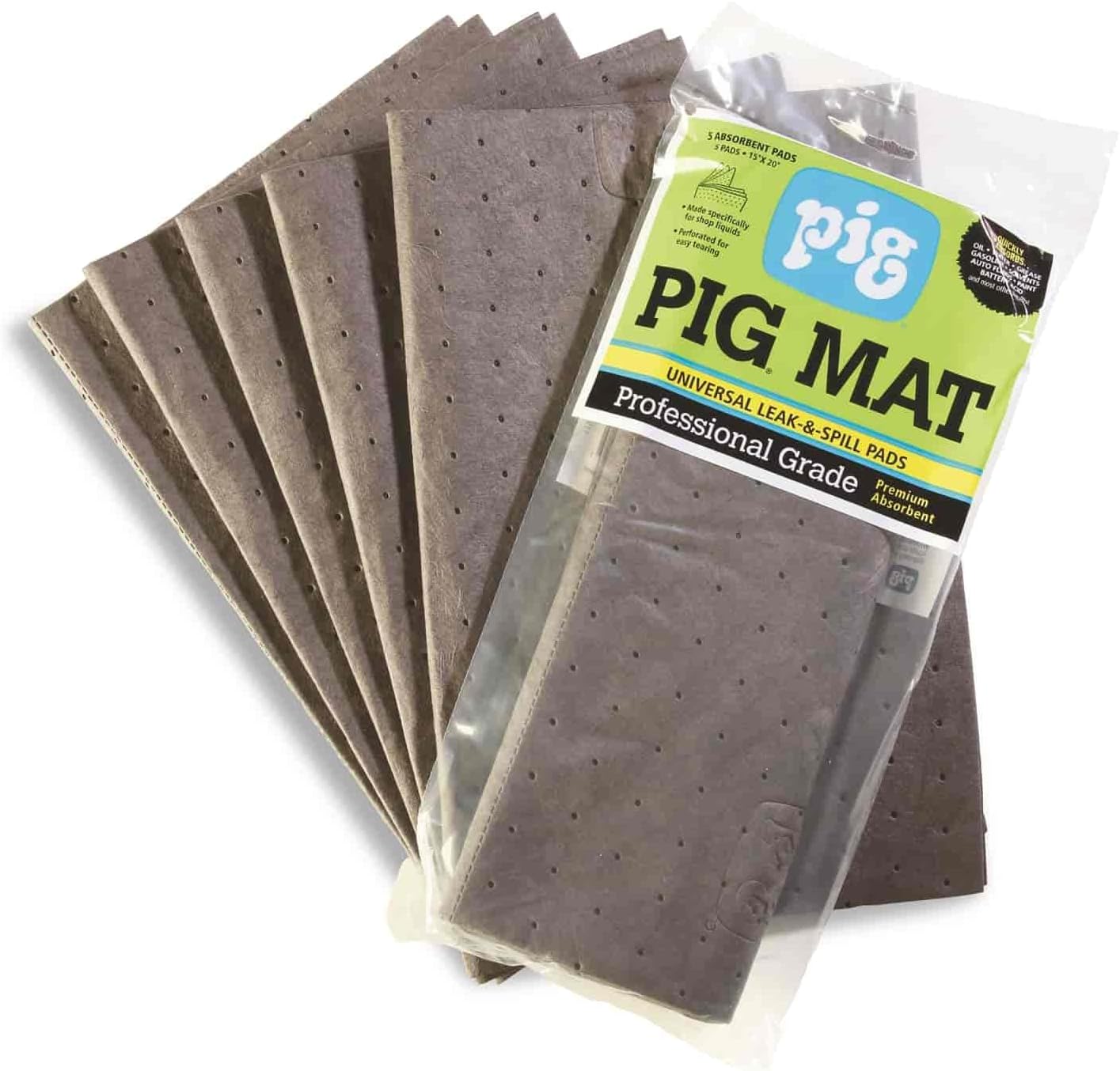 PIG 25205 Absorbent Pad,Universal,Light,20",PK5