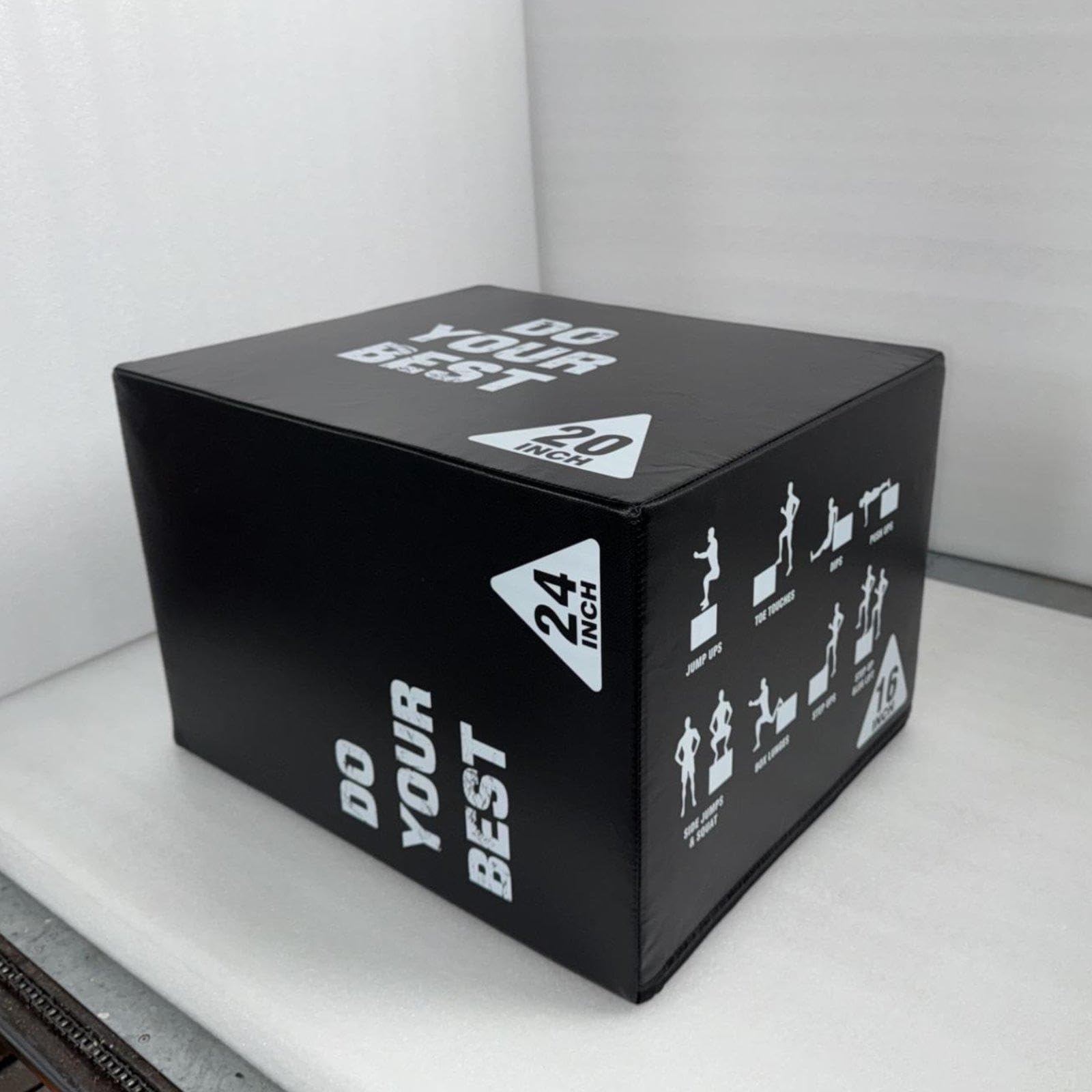 Plyo Box mit Anti Rutsch Funktion, Vielseitiges Und Tragbares Sprungtrainingsgerät für Konditionstraining Und Krafttraining