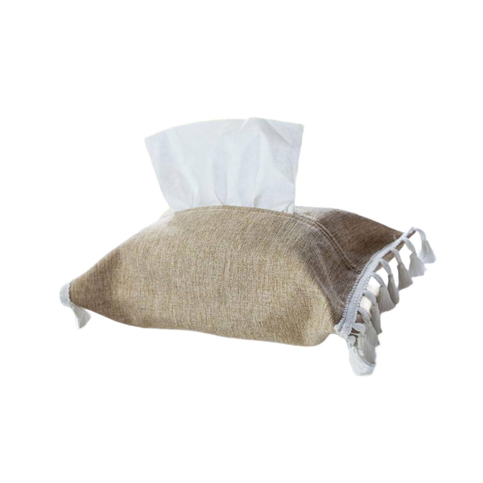 XuQiZZpp Contemporary Elegant Fabric Tissue Holder Enhances Any Decoration with Soft and Sturdy Cotton Linen Construction Minimalists Tissue Dispenser