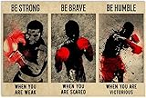 Photo Gallery curteny targa in metallo con sagoma di boxe con scritta in inglese "be strong when you are deak" retrò in metallo, cartello vintage in alluminio per la casa, decorazione in metallo, 20 x 30 cm Photo Gallery curteny targa in metallo con sagoma di boxe con scritta in inglese "be strong when you are deak" retrò in metallo, cartello vintage in alluminio per la casa, decorazione in metallo, 20 x 30 cm