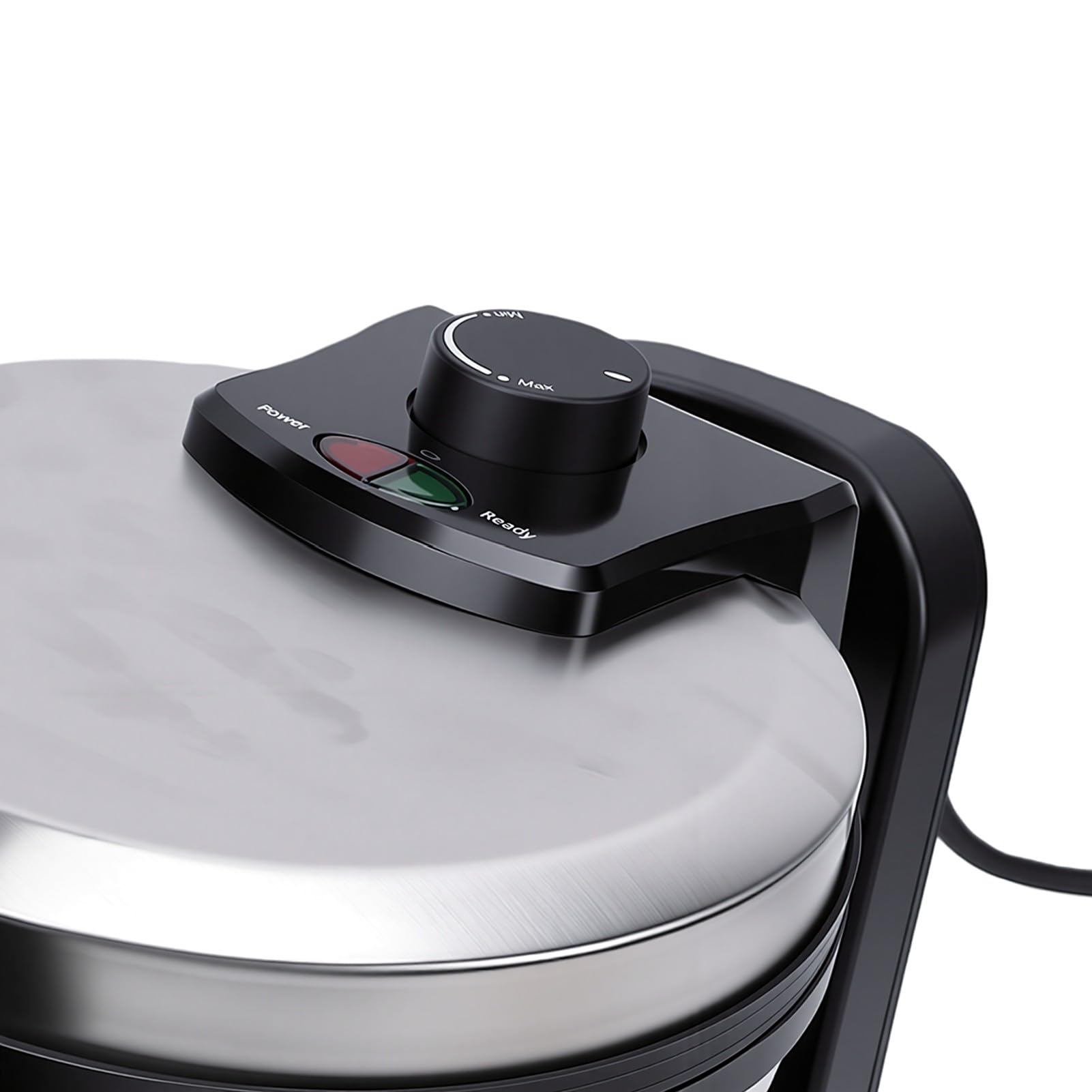 ASHATA Máquina para Hacer Gofres Giratoria de 1000 W, Fácil de Limpiar, Antiadherente para Reuniones Familiares, Preparar Gofres y Panqueques (Enchufe de la UE)