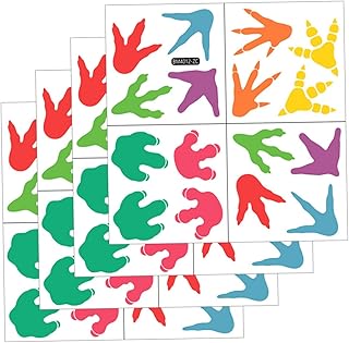 Abaodam 1 Set Dinosaur Game Wall Decals for Kids Stickers for Boys Floor Decor Animal Footprint Floor Stickers Paris Decor for Bedroom Nursery Wall Decals Dinosaur Wall Decals