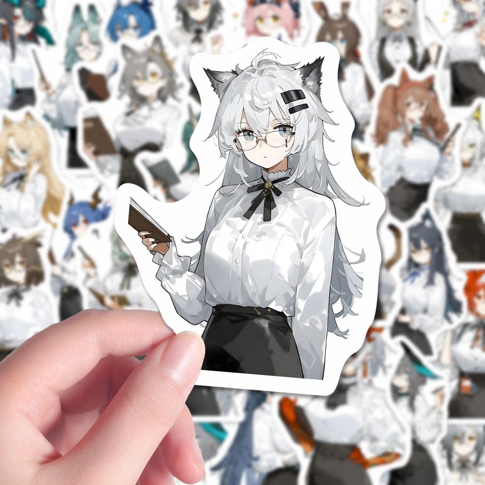 Amazon | アークナイツ ステッカー 128枚 ノートステッカー スカジ