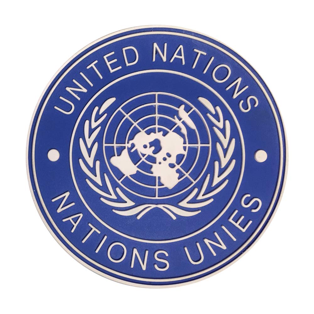Morton Home UN United Nations U.N. Badge PVC Tactical Army Airsoft Patch (Blue)