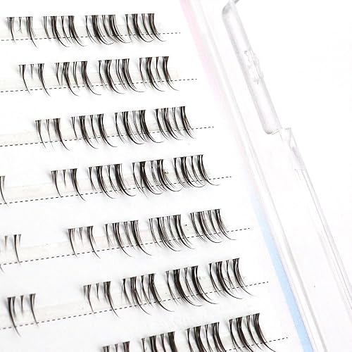 Miniatura 10 de Extensiones de pestañas DIY Pestañas de ángel Natural Home Injertado Sandwich Falsas Pestañas individuales Falsas Pestañas Racimo Pestañas Flor