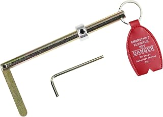 Elevator Door Key Elevator Drop Key with Large Tag Ring, 1-Pack