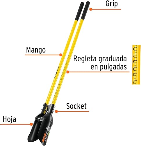 Miniatura 2 de TRUPER CA-38F 48 "fibra de vidrio maneja Hércules patrón Post Hole Digger