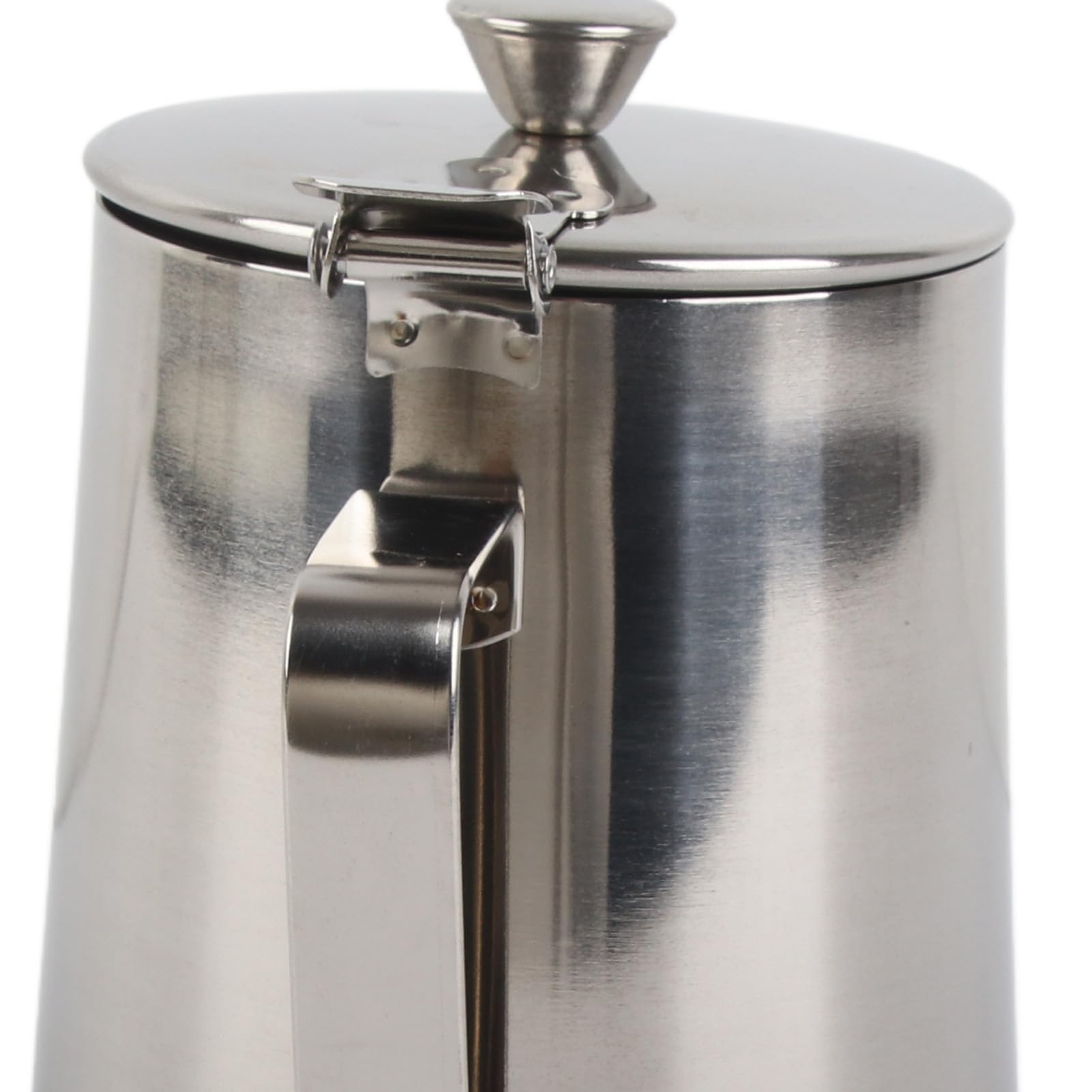 Jarra de Espuma de Leche de Acero Inoxidable para café y Latte Art con Boquilla y Tapa sin Goteo Taza de Espuma de Grado para el Hogar Cafeterías Jarra de Leche de 2000 Ml de Capacidad (1000ML)