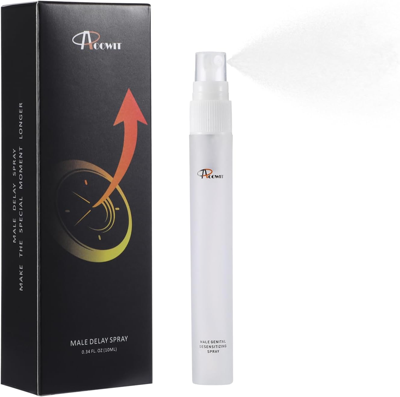 AOOWIT Delay spray, Male desensitizing spray delay sprite duration sprayer last longer in bed for men, climax control gift for him
