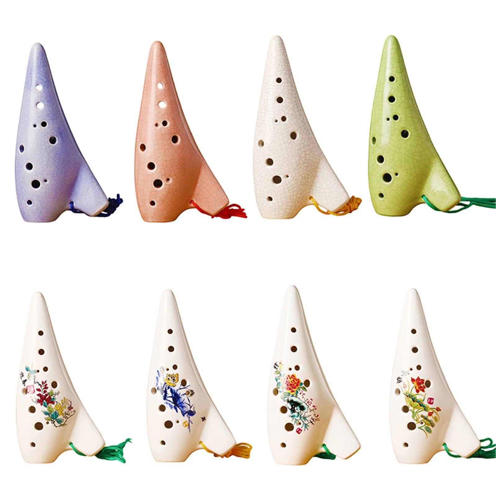 Okarina Ceramiczna 12 Dołkowy Ac Key Dla Początkujących Altowy Instrument Okarynowy(8)