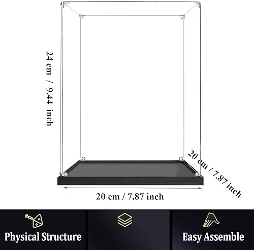Miniatura 7 de Vitrina de casco - Caja de exhibición transparente de acrílico para Lego-Helmet Modelo 75304 75328 75277 76165 75276 75305 - 7.8x7.8x9.4 pulgadas