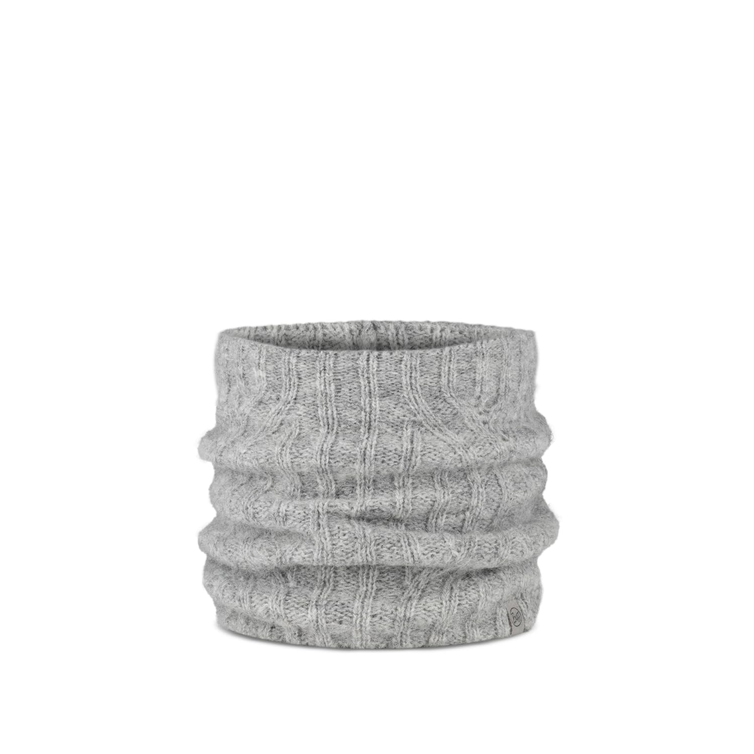 Buff Knitted Neckwarmer Nerla Grey Unisex Adult