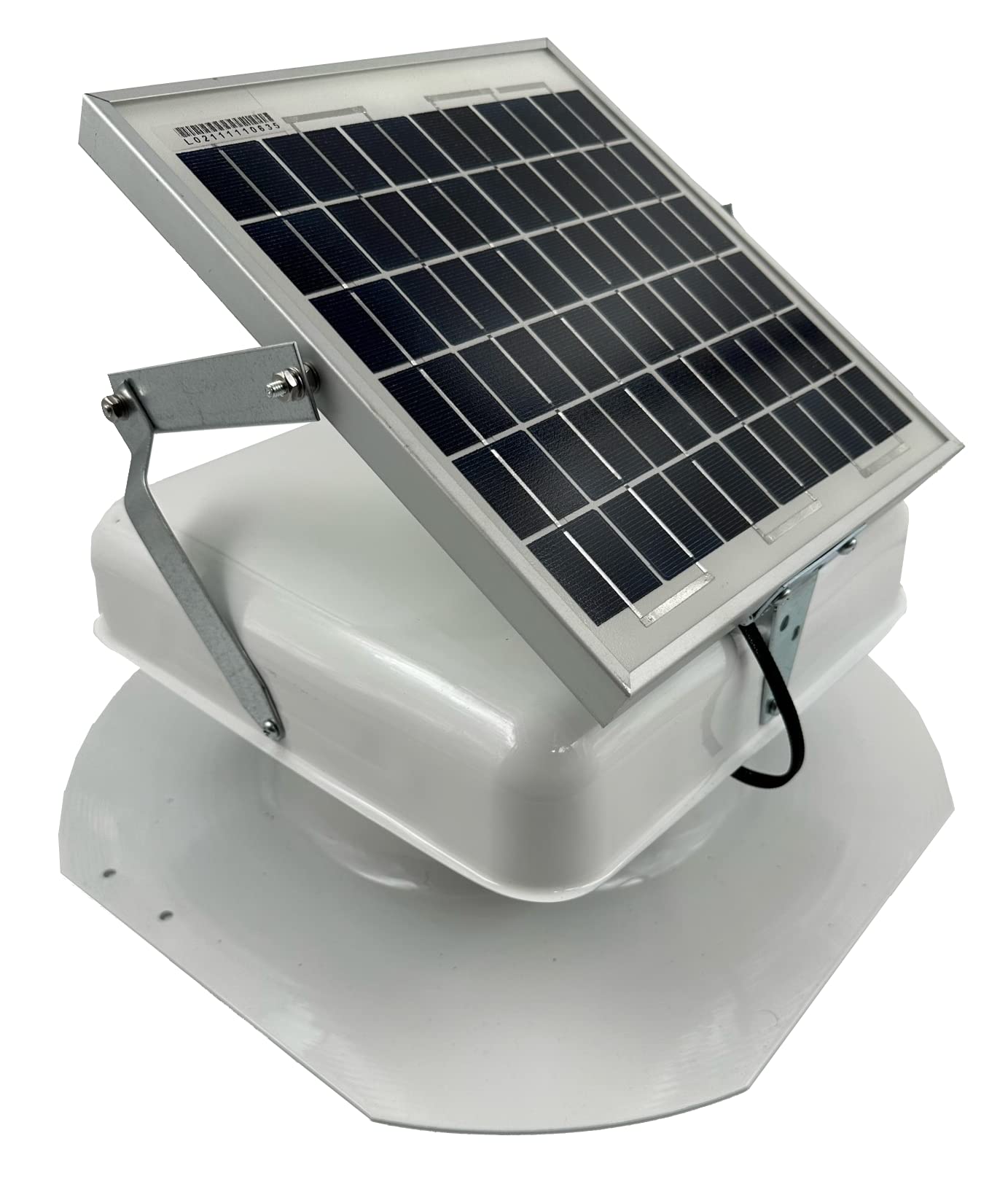 Amazon.com: Solar Mega RoofBlaster with White Vent (Adjustable Solar Panel  Mount) | Solar Attic Vent | Solar Roof Vent | Solar Roof Attic Fan : Patio,  Lawn u0026 Garden