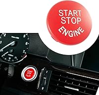 Vista 2 de Lanyun Reemplazo para BMW rojo interruptor de arranque de motor botón de encendido ajuste E Código de chasis BMW E60 E90 E91 E92 E93 E84 E70 E71 E72