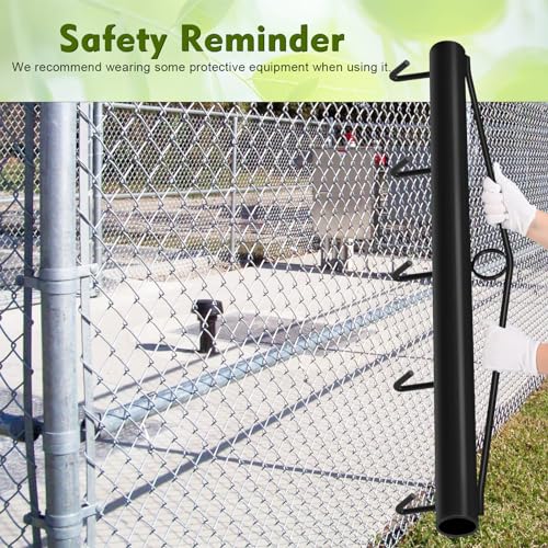 image for Gtongoko Chain Link Fabric Fence Stretcher, 5-Hook Bar, New Upgraded 3