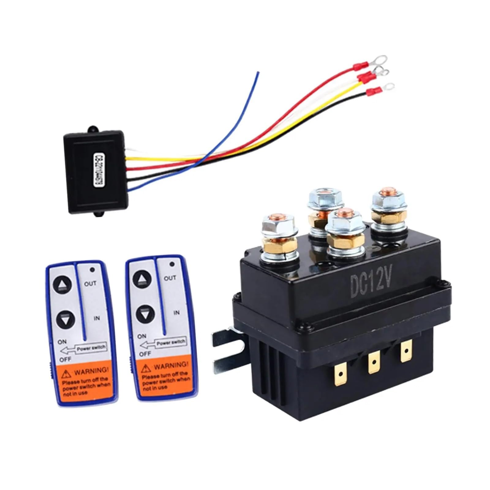 12V 250A Replace Winch Solenoid Relay Contactor for Car Boat SUV Truck AUOQKQUT