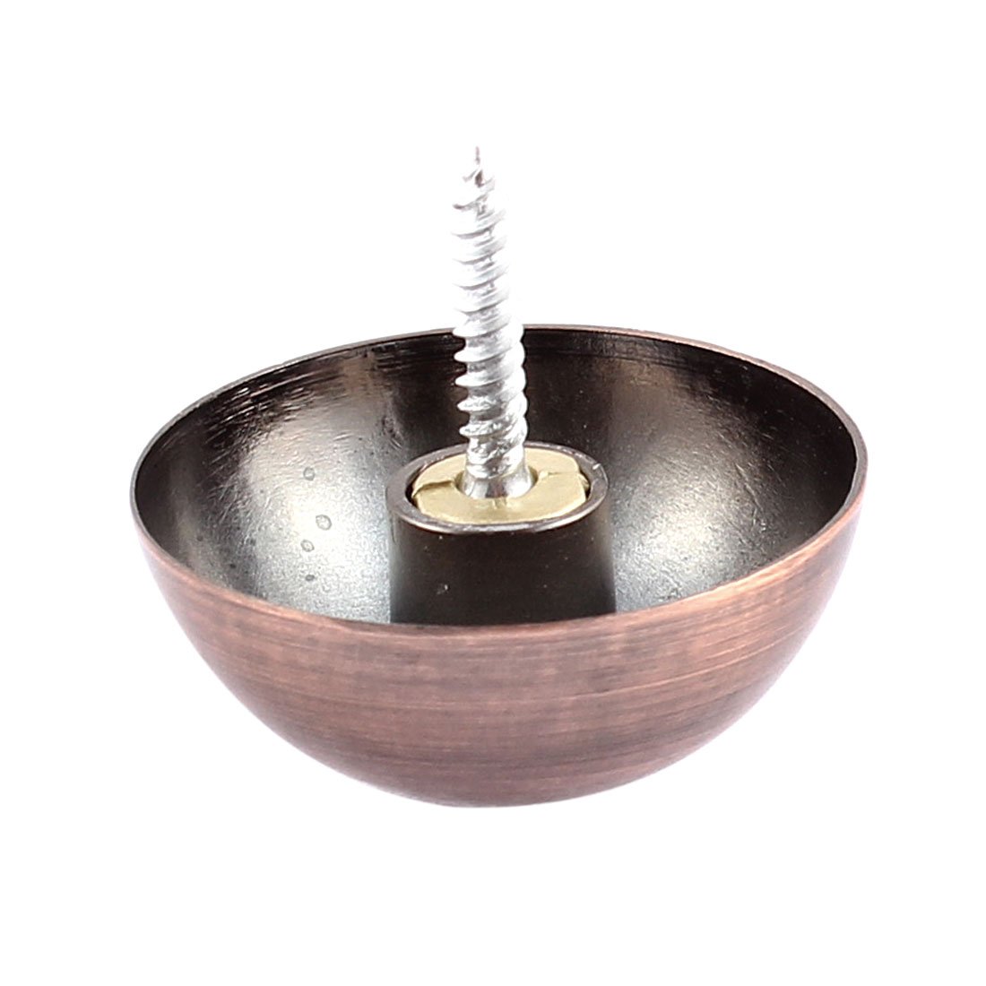 Aexit 12pcs 36.5mm Quality Parts Diameter Metal Semicircle Glass Mirror Screw Type Nail Decor Model:56as472qo361