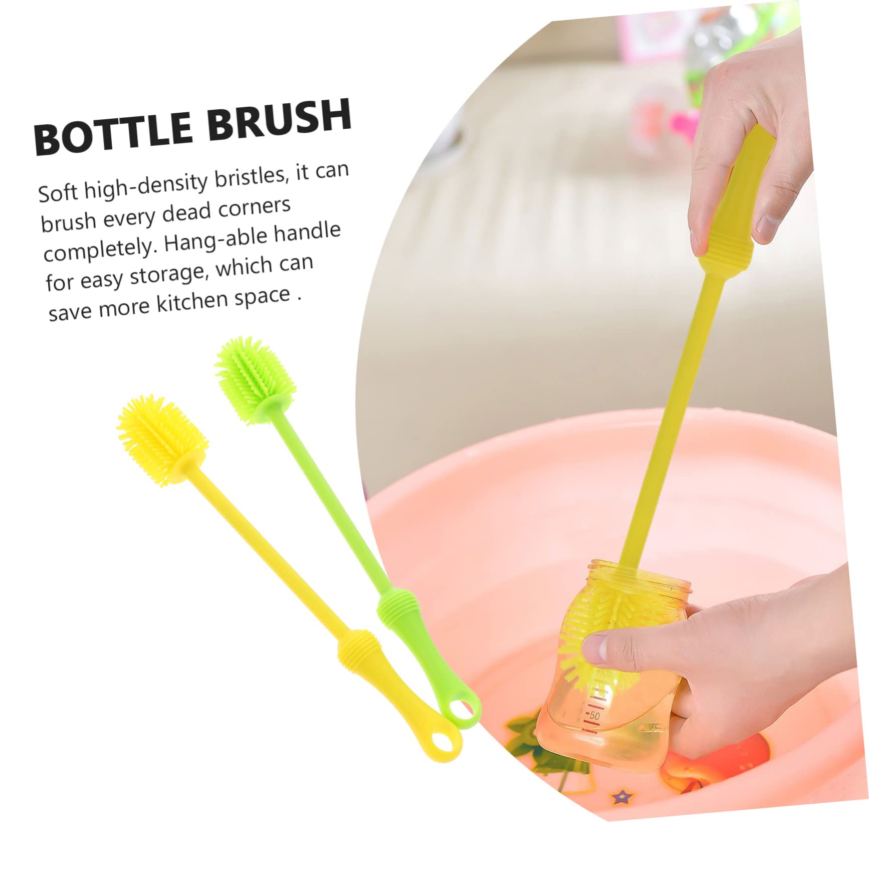 YARNOW 3 Set Per Bottiglie Siliconper Pannolini E Tazze Con Per Appenderla Profonda Morti Colori E Giallo 2 * 3