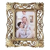 Gift Garden Friends Gift Vintage Picture Frame 5x7 Home Decor for Photo 5 by 7 Inch Gold