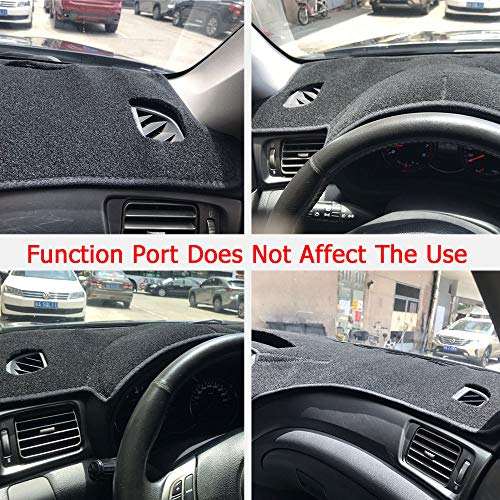 Car Dashboard Cover For Ford Fusion Mondeo 2013-2018 Dash Mats Shade Protective Pad(Premium Carpet, Black) #TOP3