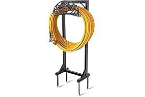 Freestanding Garden Hose Holder with 4 Spikes