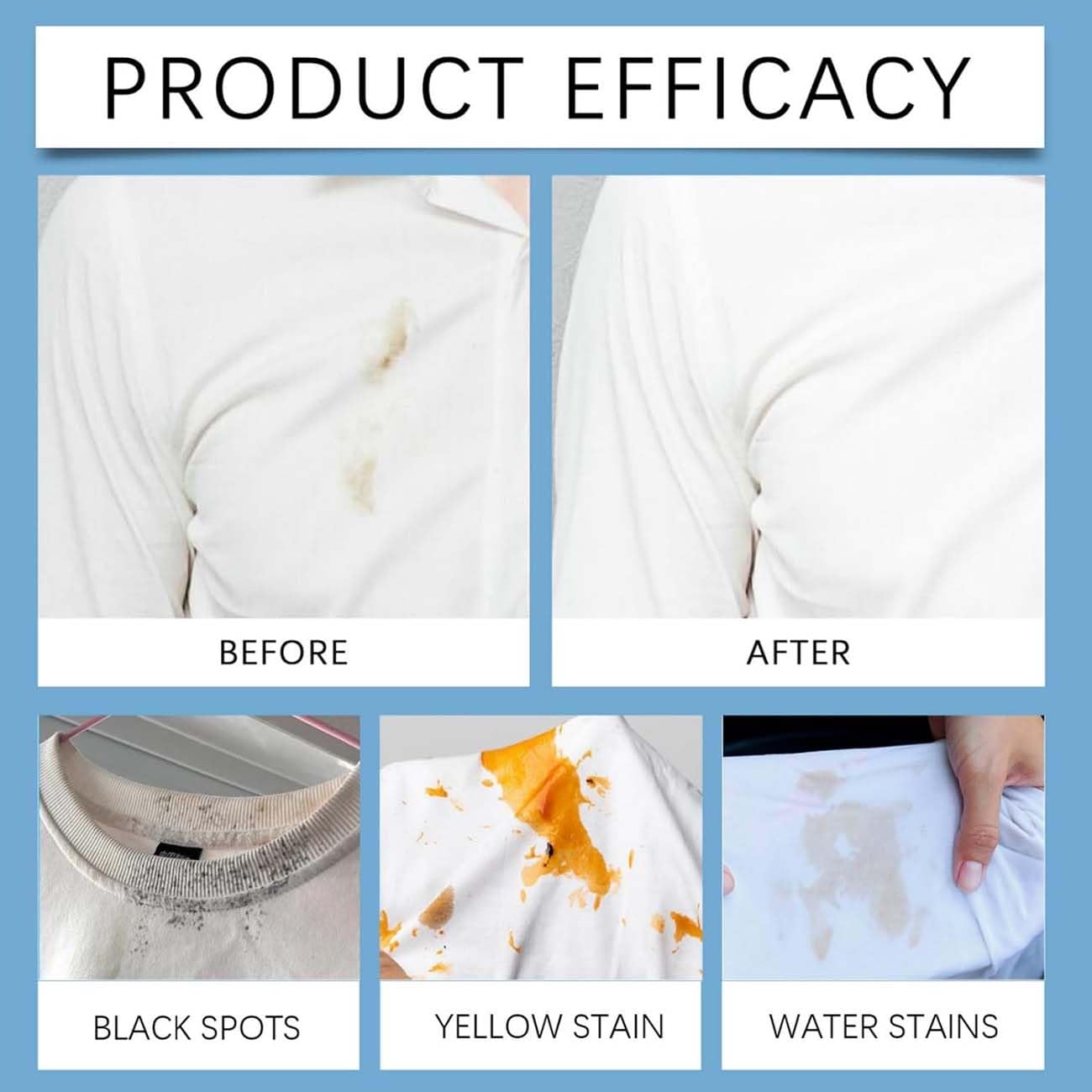 Stain Treatment Spray,Stain Remover Clothing,120 ml Stain Remover Clothes,Dirty Eater Cleaner,Portable Messy Eater Spots Cleaner,Quickly Remove Stubborn Stains from Baby Clothes (1)