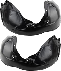 TRQ Front Inner Fender Liner Set Fits 2015-2020 Dodge Charger BDA06631