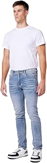 Pantalón Largo Slim fit con Cinco Bolsillos, uno cerillero Color Azul para Hombre, de Color Azul CL