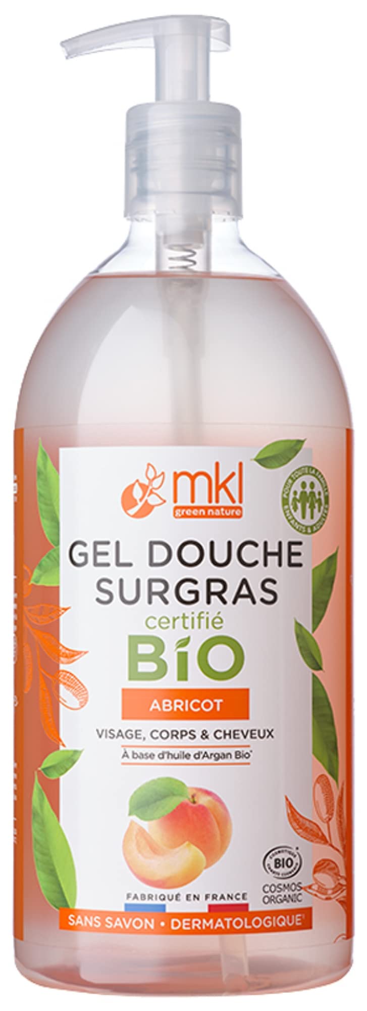 MKL Green Nature Ultra-Rich Shower Gel Apricot Organic 1L