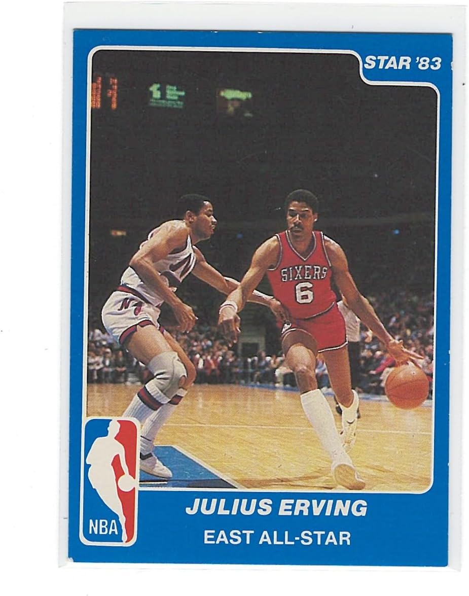 1983 Star Basketball Julius Erving East All Star Card