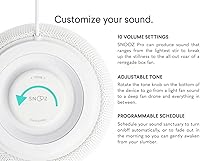 Vista 6 de SNOOZ Pro - Máquina inteligente de ruido blanco y estuche de viaje, ventilador real en el interior, ruido blanco sin bucle, tono y volumen