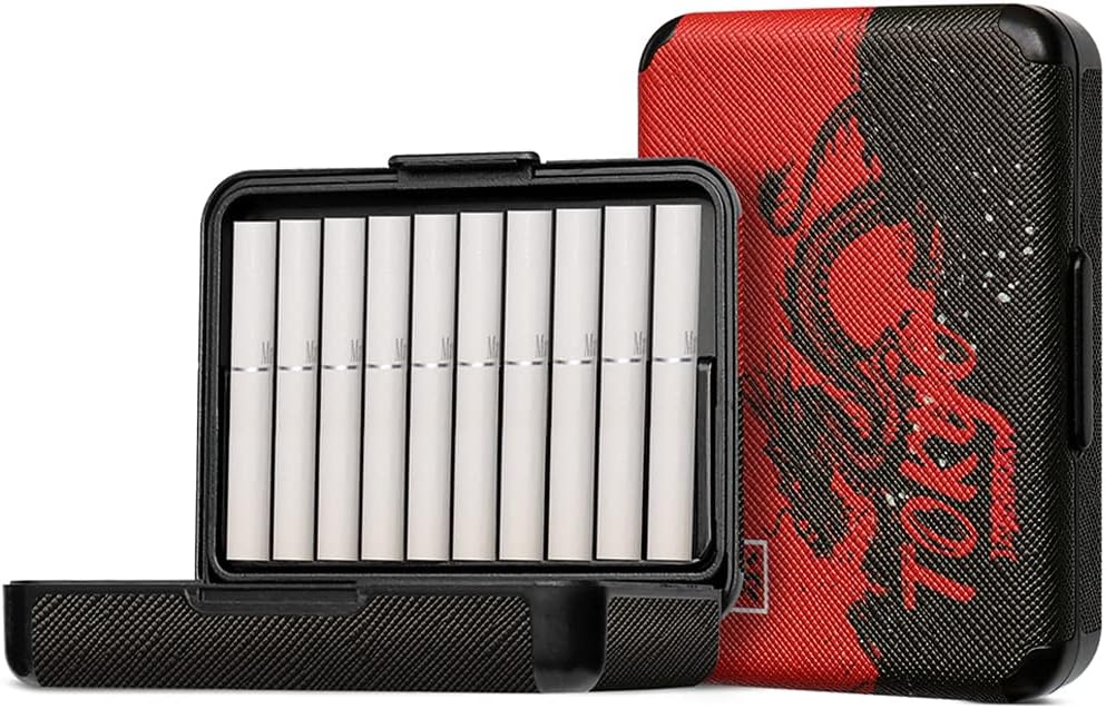 Heatstick Case Compatible with IQOS ILUMA ONE ILUMA ONE ILUMA PRIME PU Leather, Holds 20 Pieces, Anti-Crush, Portable, Convenient to Carry