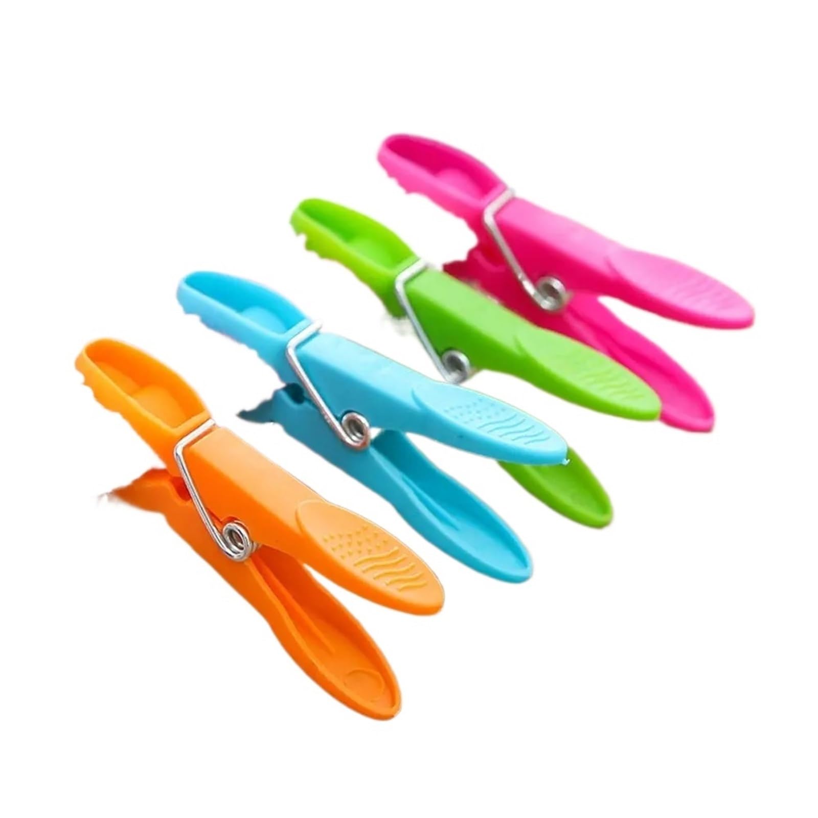 100/200Pcs Clothespins Hanging Pegs Clips Plastic Hangers Racks Laundry Clothes Clamps Towel for Washing Line(7.3x3x1.4cm 100pcs)
