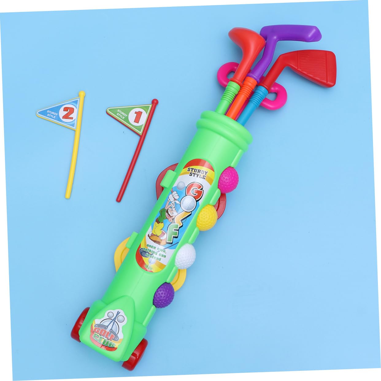 Gatuida 2 set Giochi Sportivi Adulti per Divertimento Indoor Outdoor Kit Giocattoli Educativi Golf Verde Attività Genitore-figlio per Sviluppo Fisico e Mentale