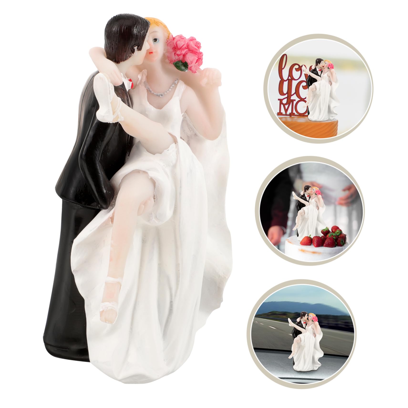 Amazon.co.jp: Lurrose ウエディングケーキデコレーション 新郎新婦