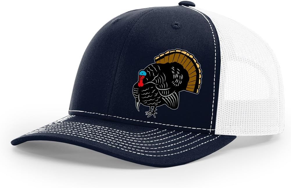 Turkey Hunting Sporting Collection Full Color Embroidered Richardson 112 Snapback Trucker Cap