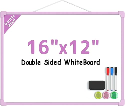 Miniatura 21 de MaxGear - Pizarra blanca magnética de borrado en seco, de 36 x 24 pulgadas, pizarra de doble cara, marco de aluminio negro para pared, planificador