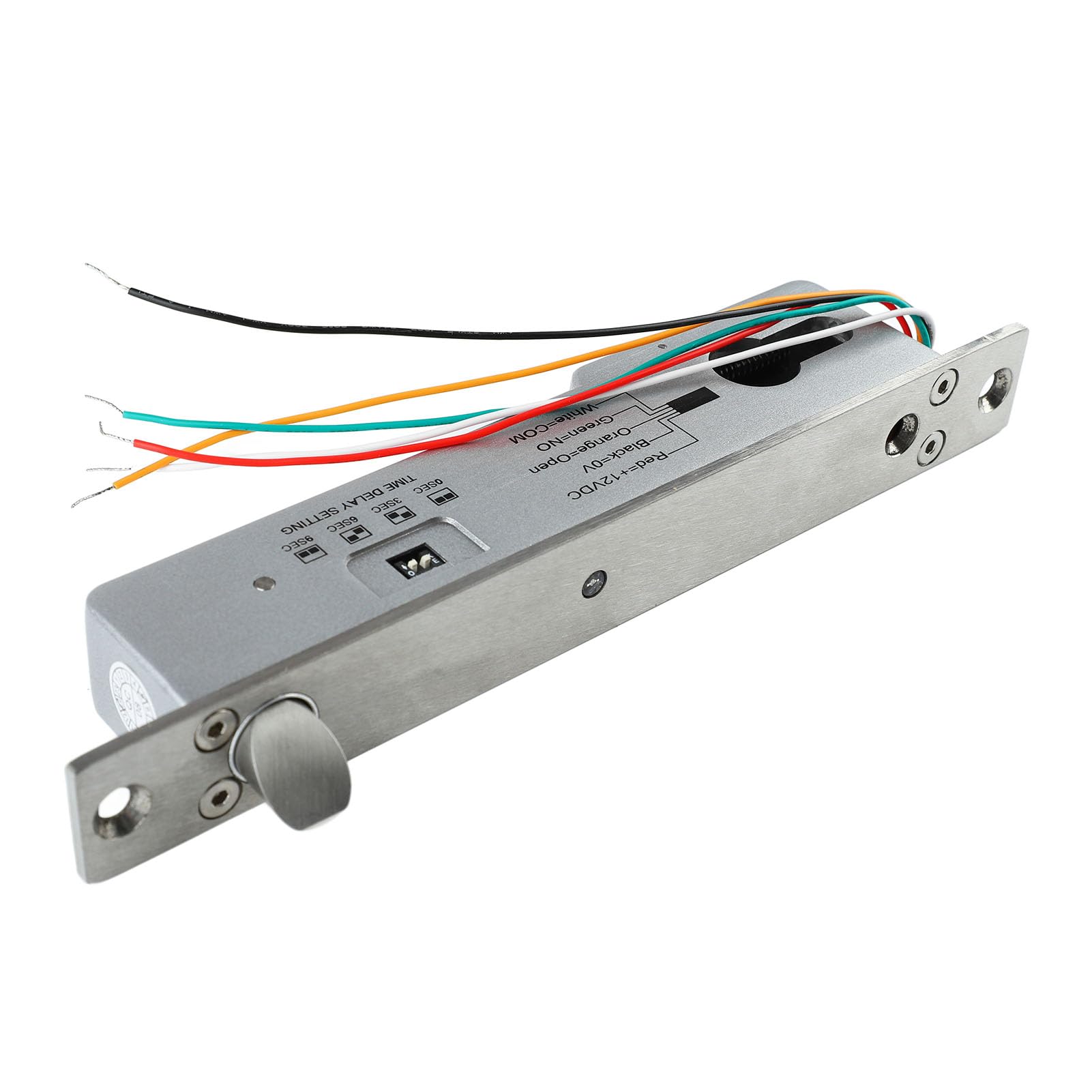 Cerradura de Cerrojo Eléctrico, Cerrojo de Mortaja Eléctrico Aspecto Exquisito Resistente A Altas Temperaturas A Prueba de Herrumbre A Prueba de Golpes Fuerte Resistencia para Puertas de Metal
